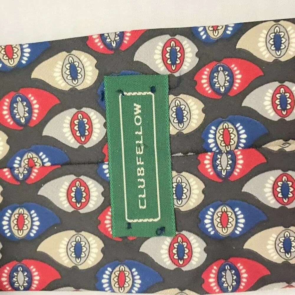 #5568 Club Fellow Multi Color Men's Necktie, Tie 57x4